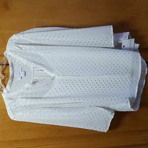 Creamy white colored Liz Claiborne blouse size petite medium.